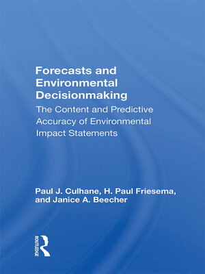 cover image of Forecasts and Environmental Decisionmaking